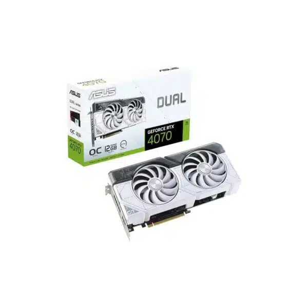 tarjeta de video asus RTX 4070 SUPER 12GB DDR6 WHITE