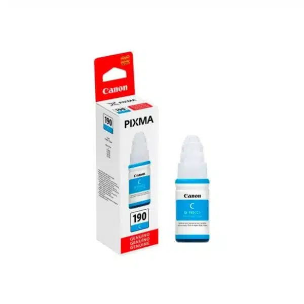 Botella tinta canon 190 cyan